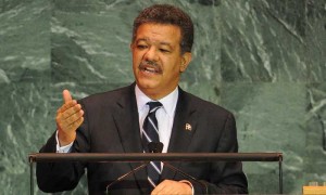 El presidente dominicano, Leonel Fernández