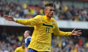 Neymar, con la selección brasileña