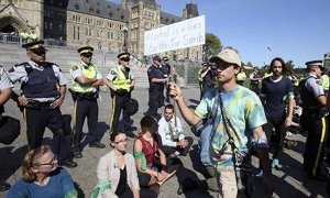 Alrededor de 200 personas participaron en la protesta