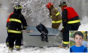 Búsqueda del niño caído a un río en Quebec, Maxime