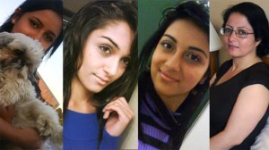 Las hermanas Geeti, Zainab y Sahar Shafia (de izq. a dcha.) fueron encontradas muertas junto con la primera esposa del padre, Rona Amir Mohammad (dcha.), en junio de 2009. El hermano, Hamed Shafia, el padre, Mohammad Shafia, y su esposa Tooba Mohammad Yaha han sido declarados culpables de sus muertes.