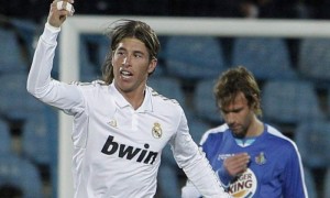 Sergio ramos celebra su gol ante el Getafe. Foto: Efe