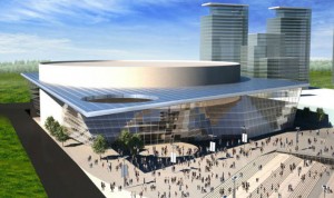 Maqueta virtual del futuro Markham Sports, Entertainment & Cultural Centre.