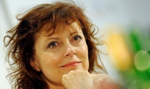 KARLOVY VARY (REPÚBLICA CHECA).- La actriz estadounidense Susan Sarandon, durante una rueda de prensa en la 47ª edición del Festival Internacional de cine de Karlovy Vary, República Checa, este 06 de Julio.