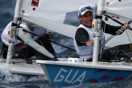 WEYMOUTH.-El guatemanteco Juan Ignacio Maegli, durante la jornada de competición en la categoría Láser.