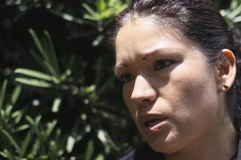 CIUDAD DE MÉXICO (MÉXICO).- Fotografía de la activista mexicana Elvira Arellano en entrevista en Ciudad de México. Las mujeres que cada año arriesgan su vida cruzando Centroamérica y México en busca de mejores oportunidades laborales en Estados Unidos sufren una sistemática violación de sus derechos, abusos e invisibilidad, que no cesan al final del trayecto, denunciaron víctimas y expertas.