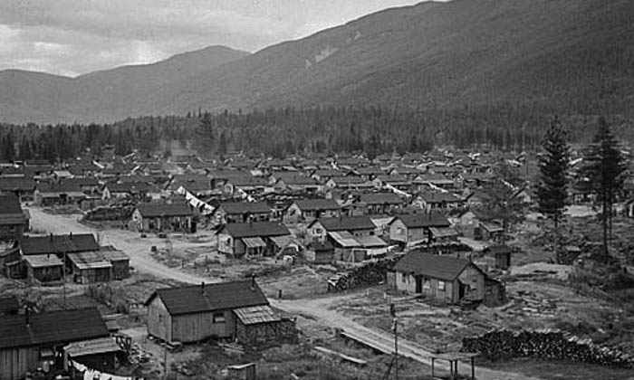Campo de internamiento para japoneses en la Columbia Británica