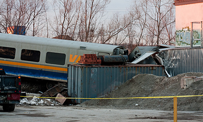 Accidente de Via Rail en Burlington, Ontario