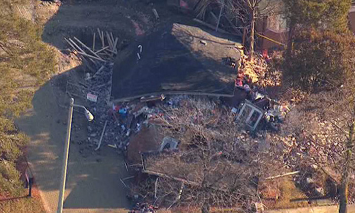 Derrumbe de una casa en Mississauga