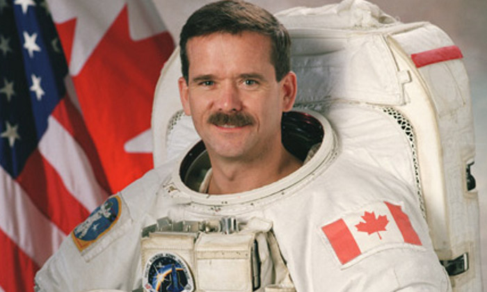El astronauta canadiense Chris Hadfield